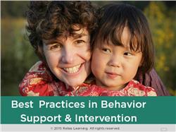 Behavioral Supports to Reduce the Use of Restraint and Seclusion with Youth